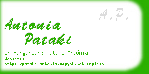 antonia pataki business card